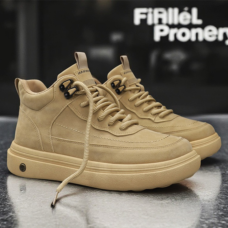 Streetwear Zipper - Bottes Oxford pour hommes, baskets montantes