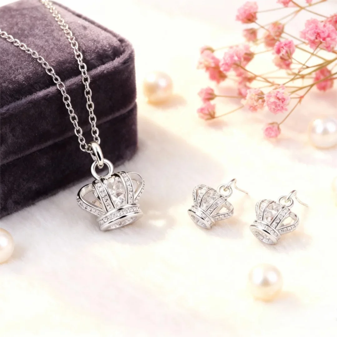 Streetwear Brand Jewelry - Collier et boucles d'oreilles minimalistes en