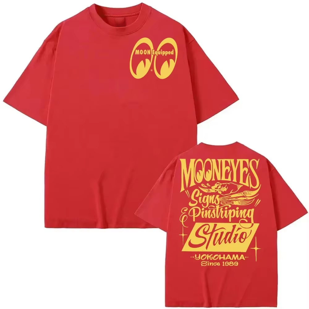 Streetwear Brand Shirts - T-shirt en coton avec motif Moon