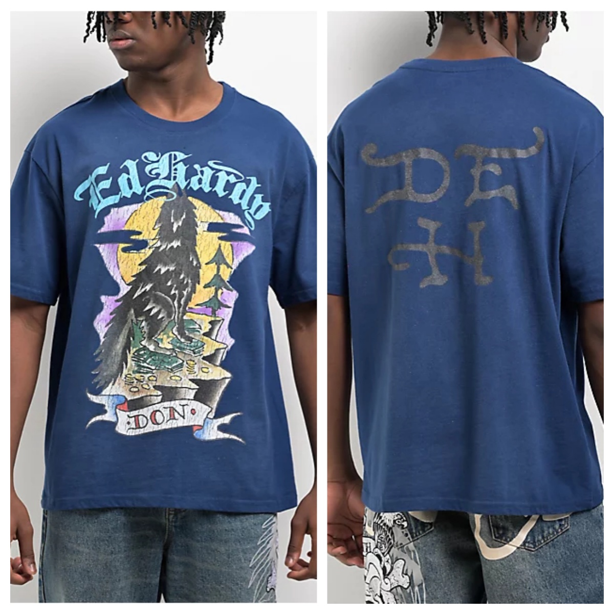 T-shirt en coton avec motif cr - Streetwear Brand Red avis et prix