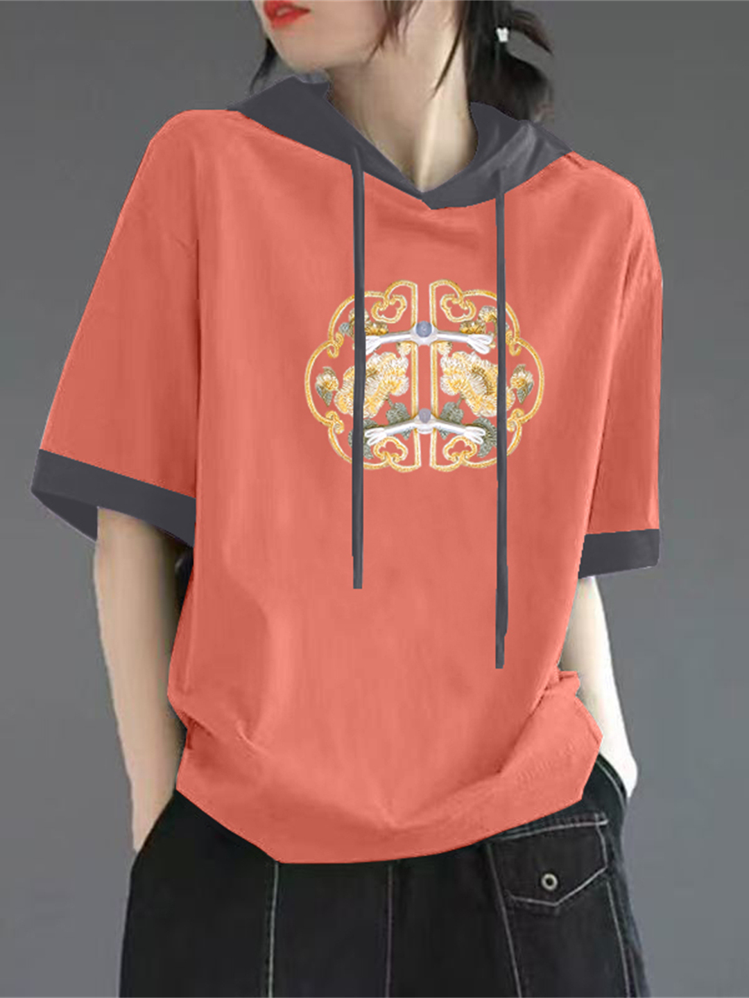 T-shirt rouge en pur coton à m - Streetwear Brand Red avis et prix
