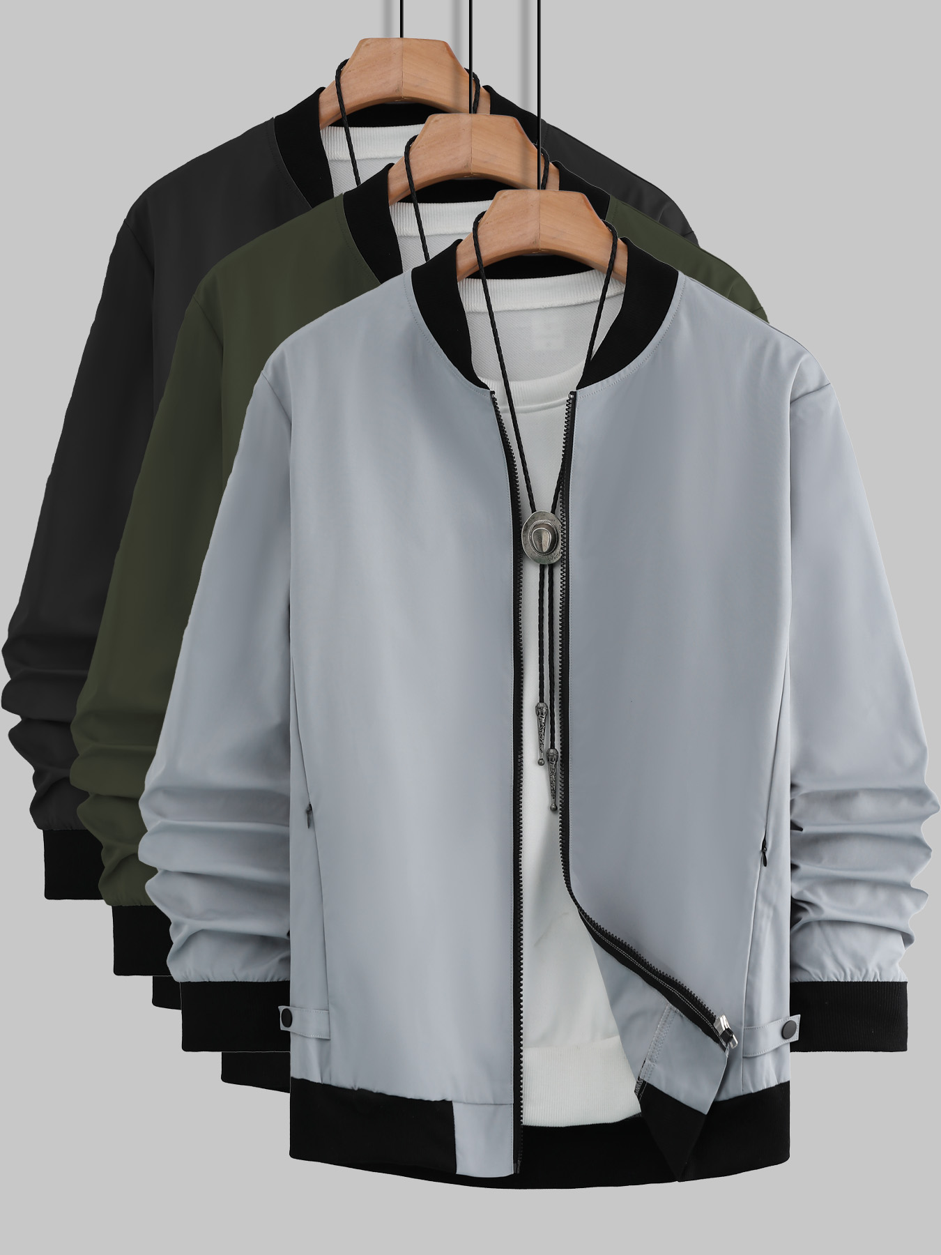 Veste de baseball zippée pour  - Streetwear Zipper avis et prix